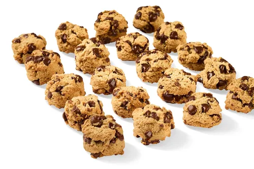 Vista 4 de REAL Mini galletas con chispas de chocolate, galletas horneadas semisuaves sin gluten, sin lácteos, veganas, kosher, paleo, deliciosas mini galletas