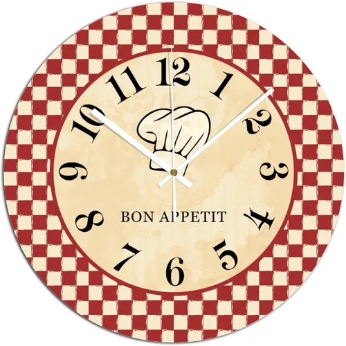 Vista 11 de Reloj de pared de peces de trucha arco iris, relojes de PVC para decoración de dormitorio, relojes de pared a pilas de 10 x 10 pulgadas, reloj
