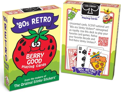 Vista 4 de Trend Cartas retro de los años 80 de Enterprises Standard index deck with original 1980s artwork and air-cushion finish for games like poker