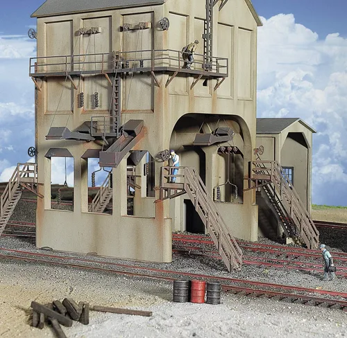 Vista 3 de Walthers Cornerstone Serie Kit Escala HO Modern Coaling Tower Gris, 8