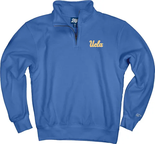 Vista 51 de Blue 84 Sudadera con cremallera de un cuarto para hombre de la NCAA