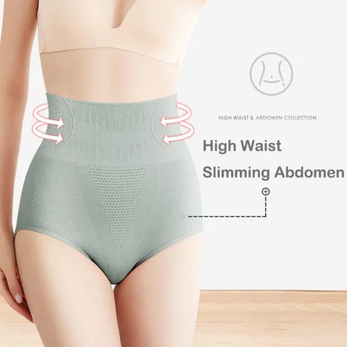 Vista 4 de Irasas Fatlos - Ropa interior de grafeno para mujer con control de abdomen de cintura alta