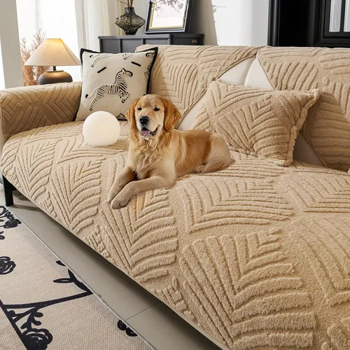 Vista 16 de Funda de sofá modular de felpa, suave y antideslizante, divertidas fundas de sofá para mascotas para sofá (reclinable y reposabrazos), protector