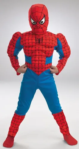 Vista 2 de Disfraz de Spiderman con músculos, Como se muestra