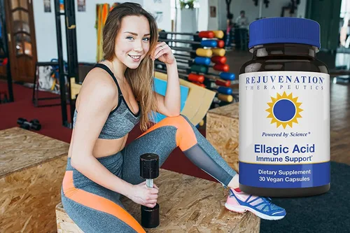 Vista 5 de Rejuvenation Therapeutics Cápsulas de ácido elágico de alta potencia de 250 mg Mejora la inmunidad y elimina el estrés oxidativo Orgánico