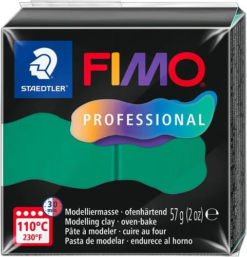 Vista 19 de STAEDTLER Arcilla de modelado de polímero FIMO Professional - Arcilla para hornear al horno - Negro, 2.01 oz - 1 bloque, 8040-9
