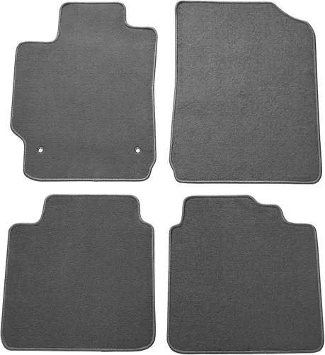 Vista 8 de IKON MOTORSPORTS, Alfombrillas compatibles con Toyota Camry 2007-2011, alfombra de nailon negro delantera y trasera, juego de 4 piezas, 2008 2009