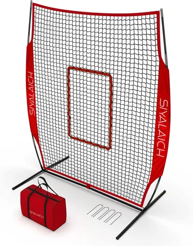 Vista 5 de Pantalla portátil de bateo y lanzamiento para béisbol/sóftbol, funciona tanto para jugadores diestros como zurdos y protege a lanzadores