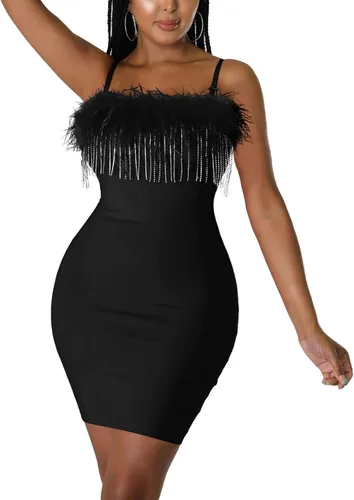 Vista 3 de Minivestido sexy de manga larga con cuello en V profundo y fruncido para mujer, vestido corto de cóctel para fiesta de noche
