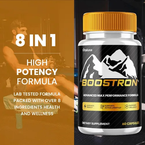 Vista 7 de Suplemento Boostron para hombres, cápsulas Boostrom - Bostrom Pills mezcla de rendimiento de máxima resistencia premium todos los ingredientes