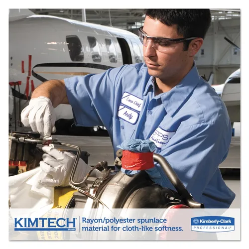 Vista 7 de Kimtech 06121 SCOTTPURE Limpiaparabrisas plegable 1/4, 12 x 15, blanco, 100 por caja (caja de 4 cajas)