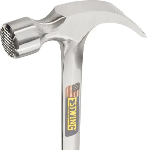 Vista 3 de ESTWING Martillo de encuadre – Martillo de garra curvada de mango largo de 22 onzas con cara fresada y agarre de reducción de golpes – E3-22CM