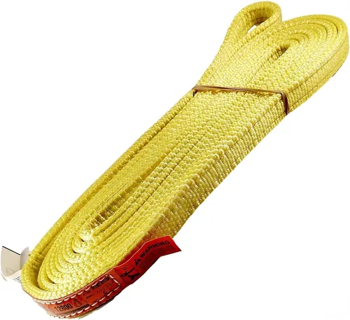 Vista 19 de DD Sling (fabricado en Estados Unidos) de 1 pulgada y 2 pulgadas de ancho por 4 pies a 12 pies de longitud en el listado, 2 capas, eslingas