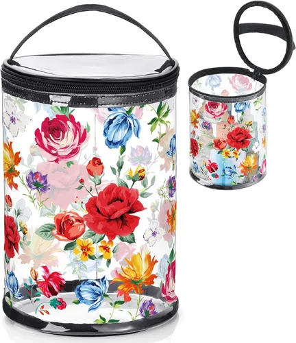 Vista 11 de Sanwuta - Neceser de regalos de playa, resistente, transparente, para loción, bolsas de aseo para viajes, protector solar, maquillaje, estuche