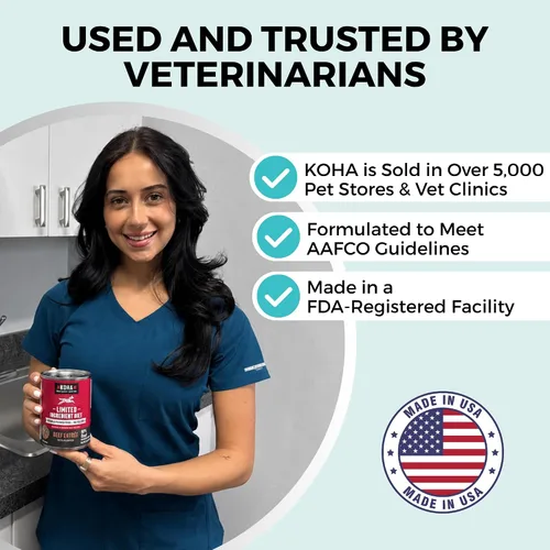 Vista 5 de KOHA Dieta de Ingredientes Limitados Entrada de Carne de Res para Perros - Comida Húmeda para Perros Sin Granos Sin Rellenos - Comida para Perros