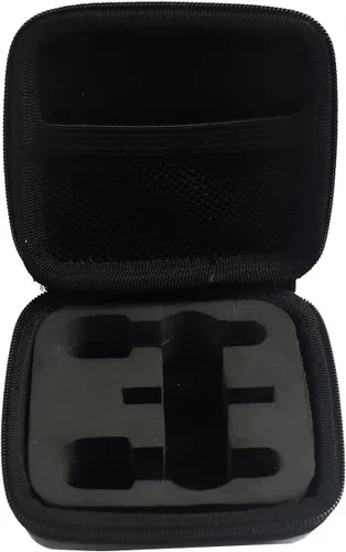 Vista 8 de Estuche de viaje duro para micrófono, estuche de micrófono Lavalier inalámbrico con 3 ranuras para micrófono de solapa con clip para micrófono