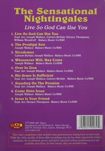 Vista 2 de The Sensational Nightingales Live So God Can Use You