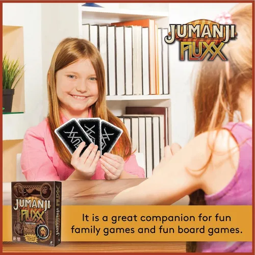 Vista 5 de Looney Labs Jumanji Fluxx Juego de Cartas - Experimenta el Caos de la Selva de Jumanji