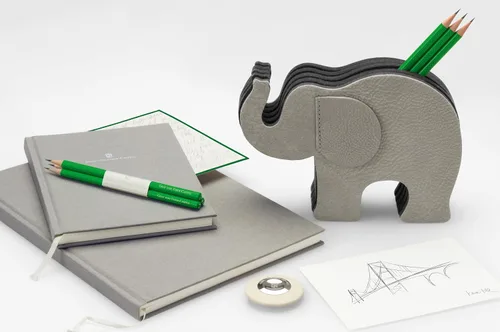 Vista 4 de Faber-Castell Graf von Portalápices Elefante Mediano, Nubuck