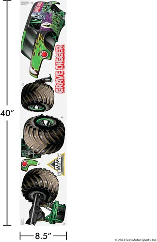 Vista 7 de Wall Palz Monster Jam - Calcomanías de pared de 23 pulgadas con interacción de realidad aumentada 3D, decoraciones de pared para despegar y pegar