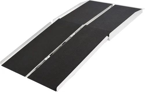 Vista 16 de Rampa de silla de ruedas multipliegue de aluminio de 4' L Silver Spring con superficie recubierta de Grit - Capacidad de peso de 600 lb Folding