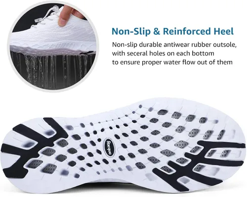 Vista 4 de Racqua Zapatos de agua de malla transpirable para mujeres y hombres