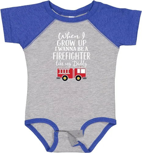 Vista 10 de inktastic Body de bebé Future Firefighter Like Daddy