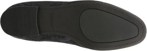 Vista 3 de Vionic Willa - Zapatos planos sin cordones para mujer, Serpiente de metal azul oscuro
