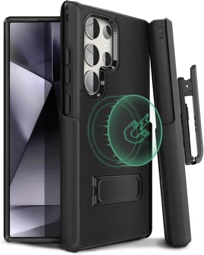Vista 15 de MOTIVE - Funda para Samsung Galaxy S25 Plus con clip para cinturón y soporte, 6.7 pulgadas Case & Holster, MagSafe compatible, built-in Kickstand