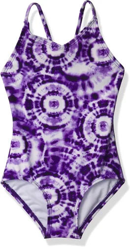 Vista 30 de Kanu Surf Bañador deportivo de una pieza Daisy Beach para niñas Aloha Negro