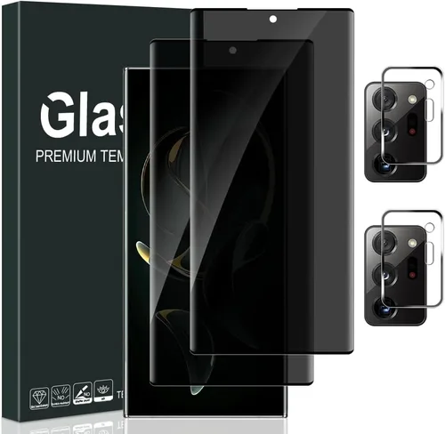 Vista 14 de 2 Pack For Galaxy S23 Privacy Screen Protector With 2 Pack Camera Lens Protector, Anti Spy Private Tempered Glass Film 9H Hardness, Anti