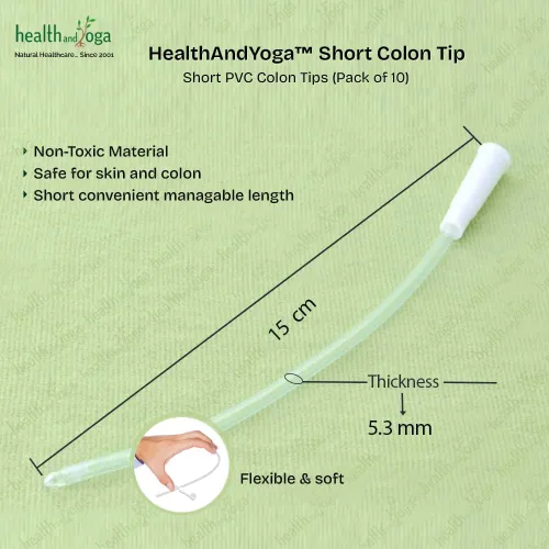 Vista 4 de SoulGenie HealthAndYoga™ Suministros de enema - 5.9 in sin molestias, puntas de colon de grado médico - Extremo redondeado flexible para inserción