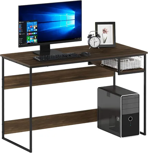 Vista 16 de Furinno Simplistic - Escritorio de 32 pulgadas de ancho, escritorio para Pino ámbar