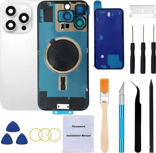 Vista 9 de Reemplazo de cristal trasero OEM para iPhone Xs de 5.8 pulgadas con kit de herramientas de reparación y adhesivo preinstalado (Oro)