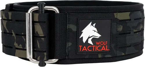 Vista 8 de WOLF TACTICAL Cinturón de levantamiento de pesas - Cinturón de peso para hombres, cinturón de levantamiento de pesas para levantamiento de pesas
