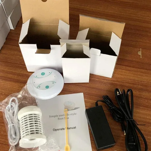 Vista 6 de Máquina de desintoxicación de baño de pies iónico portátil, limpieza iónica profesional de iones desintoxicación de pies Máquina de spa para uso