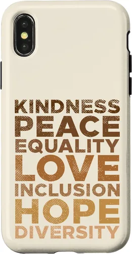 Vista 5 de iPhone 16 Kindness Peace Equality Black African Pride Melanin BLM Gift Case