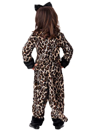 Vista 2 de Disfraz de leopardo para niña deluxe Multicolor