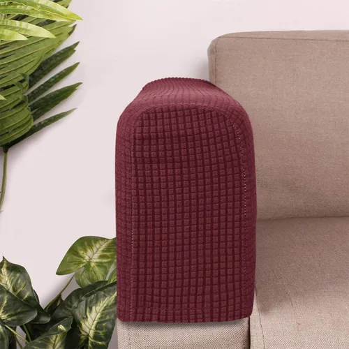 Vista 2 de BESPORTBLE Fundas elásticas para reposabrazos de sofá, 4 piezas, protectores universales para brazos de silla, fundas de forro polar suave