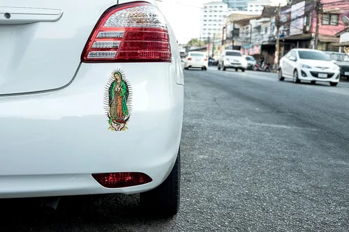 Vista 5 de Pegatina Virgen María de Guadalupe (8 x 3.8 pulgadas)