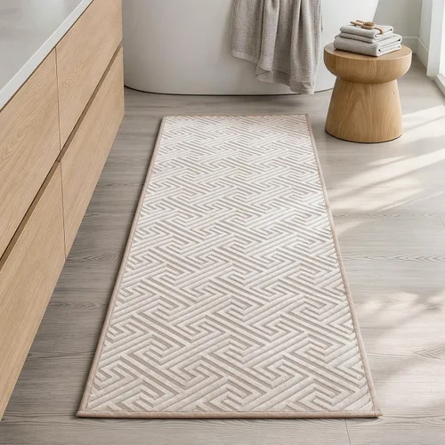 Vista 16 de YIHOUSE Alfombras de baño beige de 17 x 24 pulgadas, de secado rápido, antideslizantes, absorbentes, lavables a máquina, fina alfombra de baño