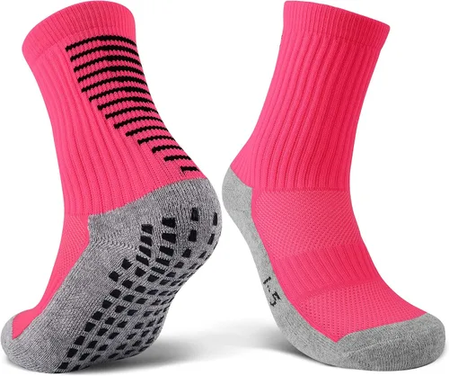 Vista 3 de JHM Pantuflas para niños, con agarre hospitalario, calcetines deportivos deportivos para niños, jóvenes, bebés, niñas