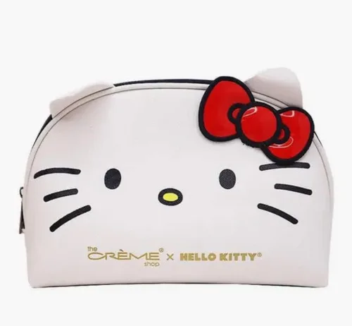 Vista 2 de The Crème Shop Hello Kitty Dome - Bolsa de viaje para maquillaje, color rojo