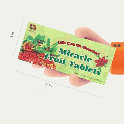 Vista 5 de Sen Yuh Miracle Fruit Tablets, Miracle Berry Change Taste Buds agrias en dulces, alternativa de azúcar totalmente natural, 10