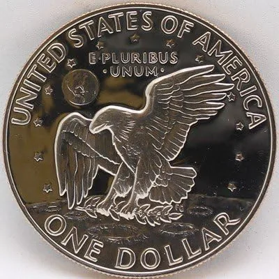 Vista 2 de 1974-S Prueba Eisenhower Dollar