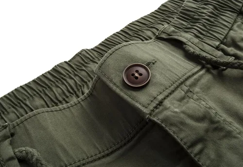 Vista 4 de FOURSTEEDS Pantalones de cintura elástica con cordón de altura media y múltiples bolsillos para mujer para deportes al aire libre, camping y #776