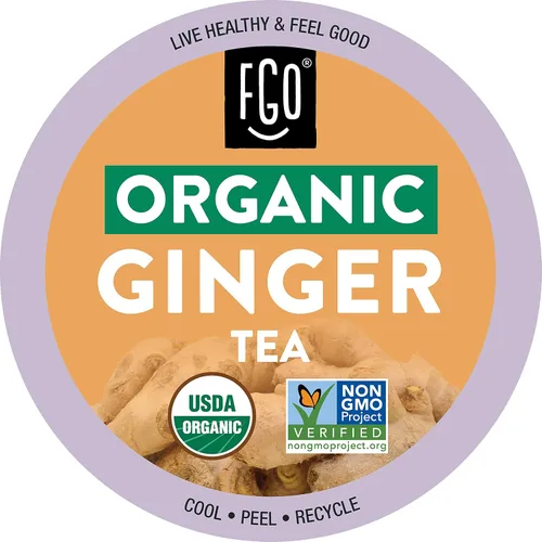 Vista 5 de FGO Cápsulas K-Cup de té negro orgánico Chai para Keurig, 24 unidades (paquete de 1), té negro premium con especias Chai es orgánico por la USDA