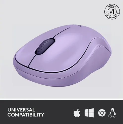 Vista 6 de Logitech Ratón inalámbrico silencioso, morado (renovado)