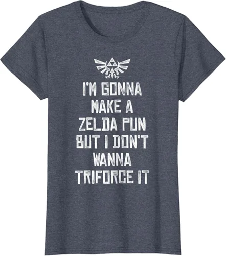 Vista 39 de Nintendo Zelda Funny Triforce It Pun - Camiseta gráfica, Negro, S