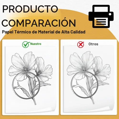 Vista 6 de 6 rollos de papel de impresora térmica de 8.5 x 11 pulgadas para impresora